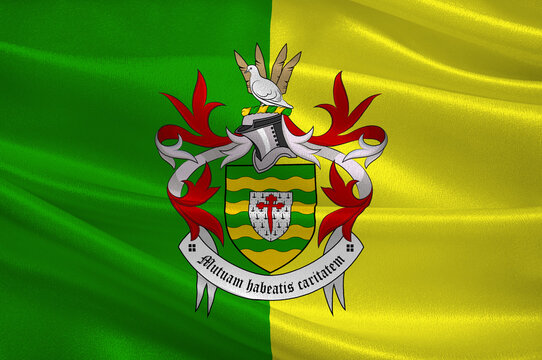 Flag of County Donegal in Ulster of Ireland