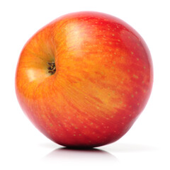 Fresh red apple isolated on white background