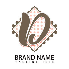 D letter logo icon vector