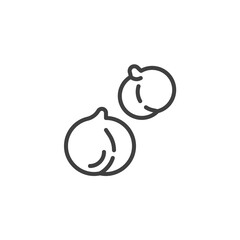 Chickpea line icon