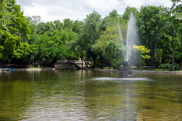 Cismigiu Gardens a public park, Bucharest, Romania