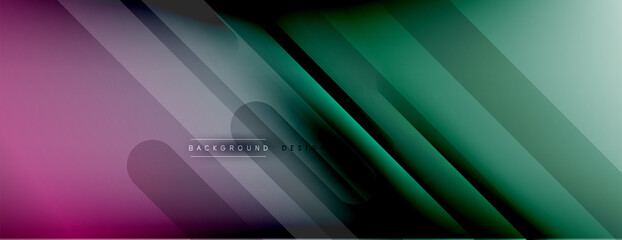 Abstract background. Shadow lines on bright shiny gradient background.