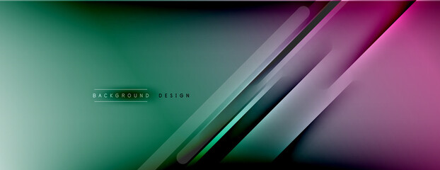 Abstract background. Shadow lines on bright shiny gradient background.