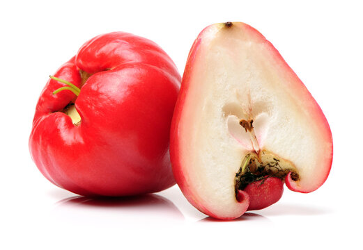 Rose apples or chomphu on white background