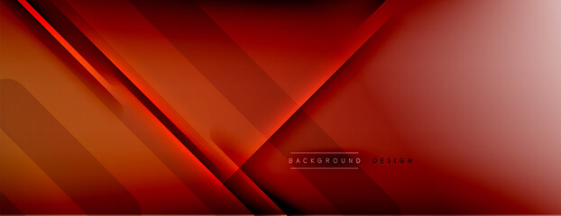 Abstract background. Shadow lines on bright shiny gradient background.