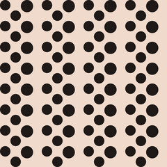 Dotted ornament. Vector seamless checkered dots.