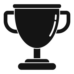 Hurling gold cup icon, simple style