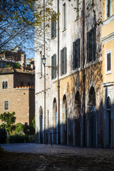 Place tranquille dans le centre de Rome