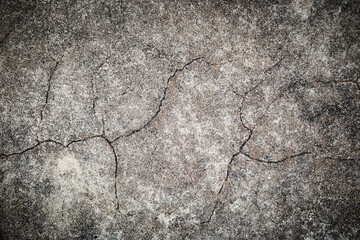 Concrete wall surface covered background with scratches and cracks cement