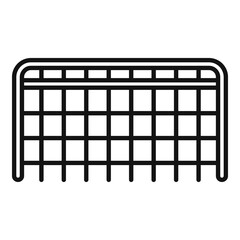 Hurling gate icon, outline style