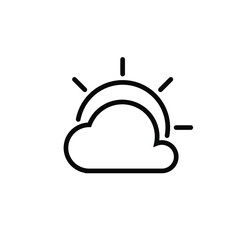 Weather Icon Vektor Logo Template illutrator