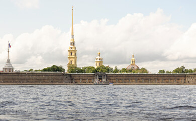 View of the Peter and Paul Fortress in St. Petersburg