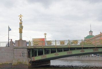  View of the canal on July 8; 2015 in St. Petersburg