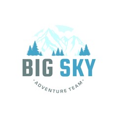 Adventure Team Logo Design Vector Image