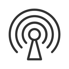 Antenna , Wireless Network outline icon.