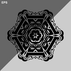 Obraz premium Modern vector mandala art design with a beautiful mix of colors, suitable for all advertising design needs, both for business card designs, banners, brochures and others. EPS format files