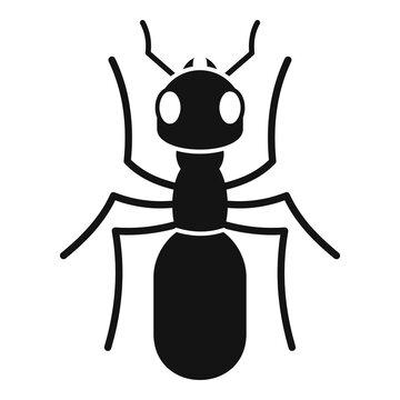 Insect ant icon, simple style