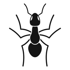 Teamwork ant icon, simple style