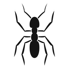 Pest ant icon, simple style
