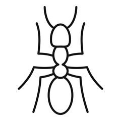 Soldier ant icon, outline style