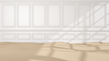 Room interior with Wall Background. 3D rendering ,3D illustration	