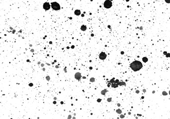 Watercolor black and white urban background. Hand-drawn texture vector. Abstract, splattered, dirty, poster for your design.