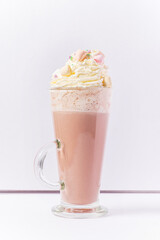 milkshake on the white background