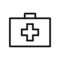 first aid kit sign icon vector