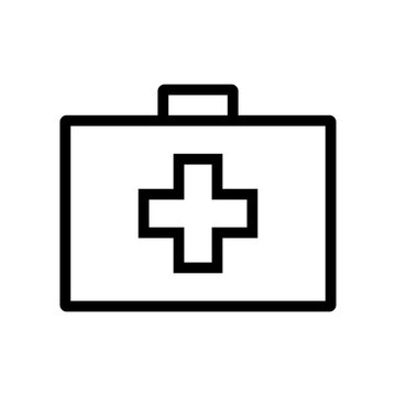 first aid kit sign icon vector