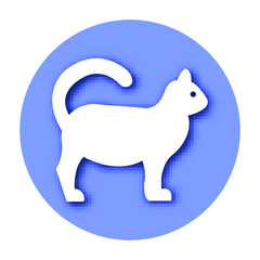 Cat Vector icon which can easily modify or edit

