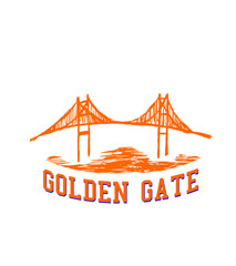 california San Francisco graphic design vector art