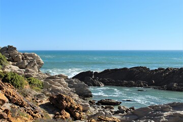 rocks and sea