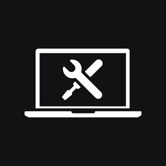 Obraz premium electronic devices repair logo icon. Phone repair vector image