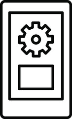 Mobile Application icon Smartphone with apps