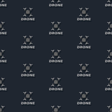 Drones. Vector background, templates of flying drones. Drone flying with action camera.