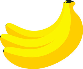 Banana Logo. Banana Bunch icon vector illustration.
