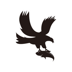Eagle icon vector illustration sign