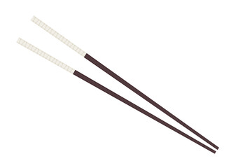 Chopsticks vector. Chopsticks on white background. 