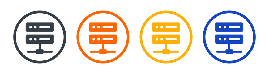 Hosting server icon vector illustration. Database concept.