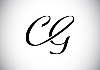 Initial CG Letter Logo With Creative Modern Business Typography Vector Template. Creative Abstract  Monogram Letter CG