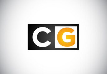 Initial CG Letter Logo With Creative Modern Business Typography Vector Template. Creative Abstract  Monogram Letter CG