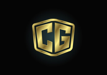 Initial CG Letter Logo With Creative Modern Business Typography Vector Template. Creative Abstract  Monogram Letter CG