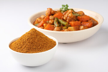 Sabji masala with Indian vegetable curry