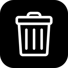trash can icon vector