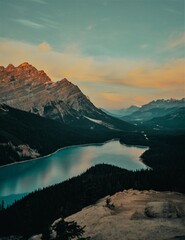 lake in the mountains