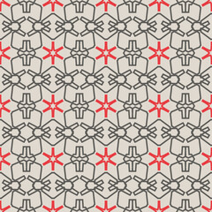 Seamless pattern with geometric ornament.