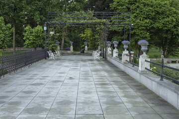 Fototapeta premium Photo of landscape design in a city park