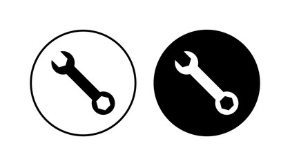Wrench icon set. repair icon vector. tools icon vector