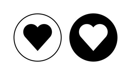 Love icon set. Heart icon vector. Like icon vector.