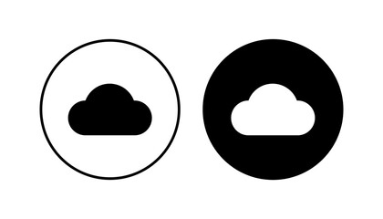 Cloud icon set. cloud vector icon